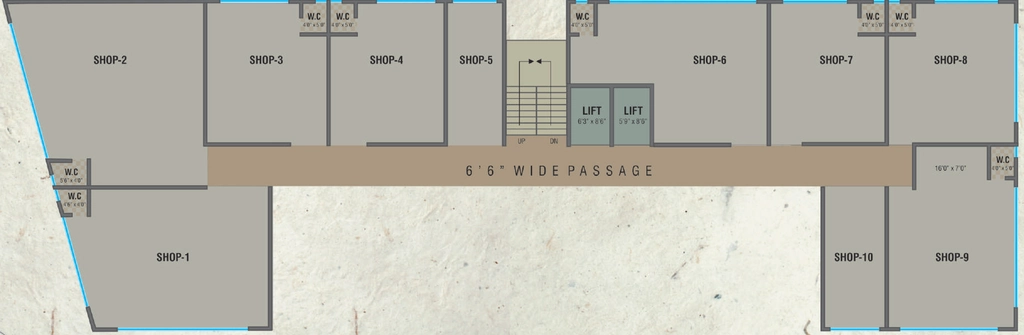 Floor Plan of Shivam Elephanta Business Hub in Katargam, Surat - Image 359844