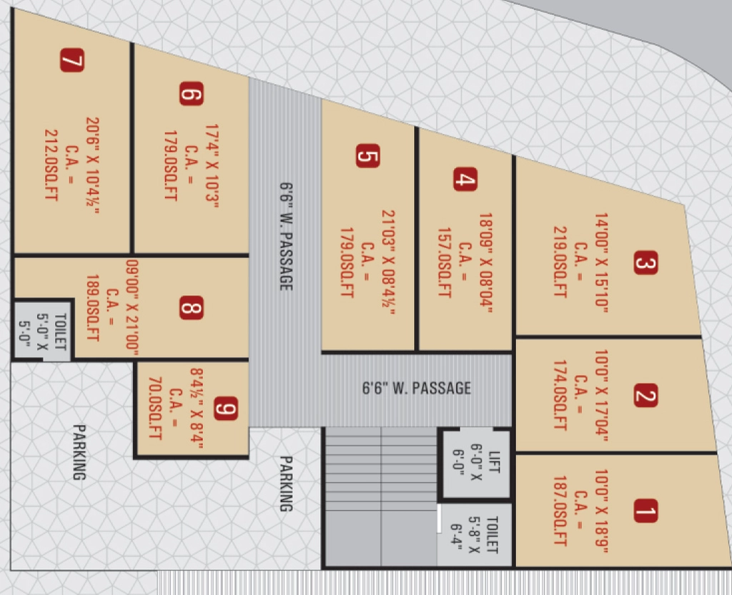 Floor Plan of Shree Market in Punagam, Surat - Image 359853