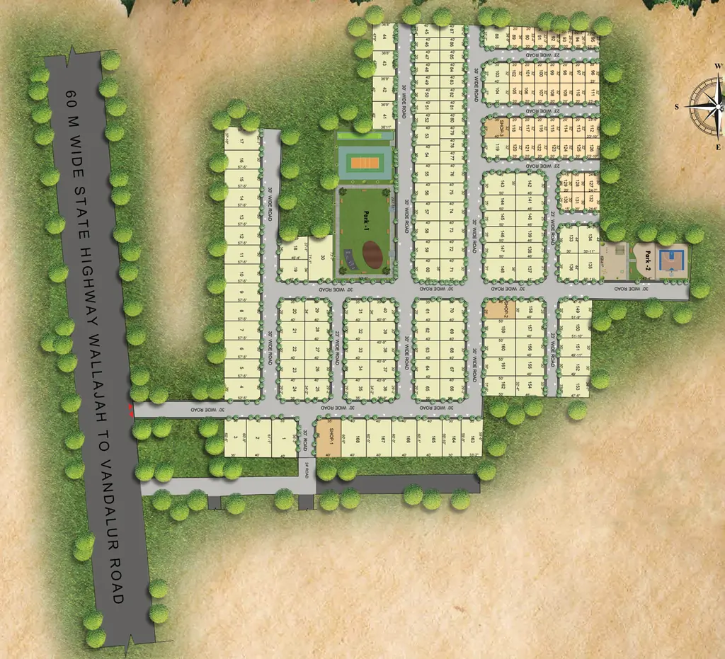 Master Plan of Radiance Jade Garden in Mannivakkam, Chennai - Image 322940