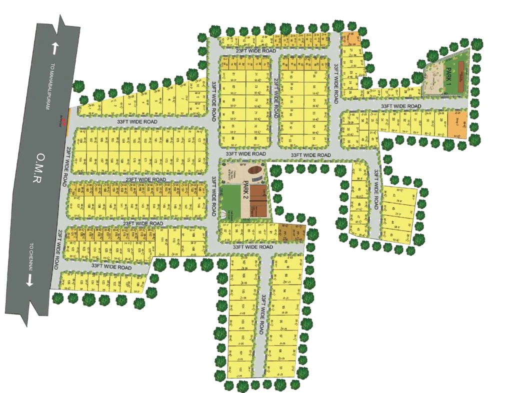 Master Plan of Radiance Residencia in Kelambakkam, Chennai - Image 323030