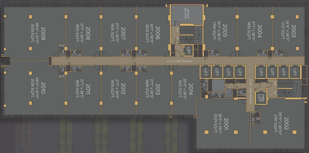 Floor Plan of Shilp Centrica in Gift City, Gandhinagar - Image 309621