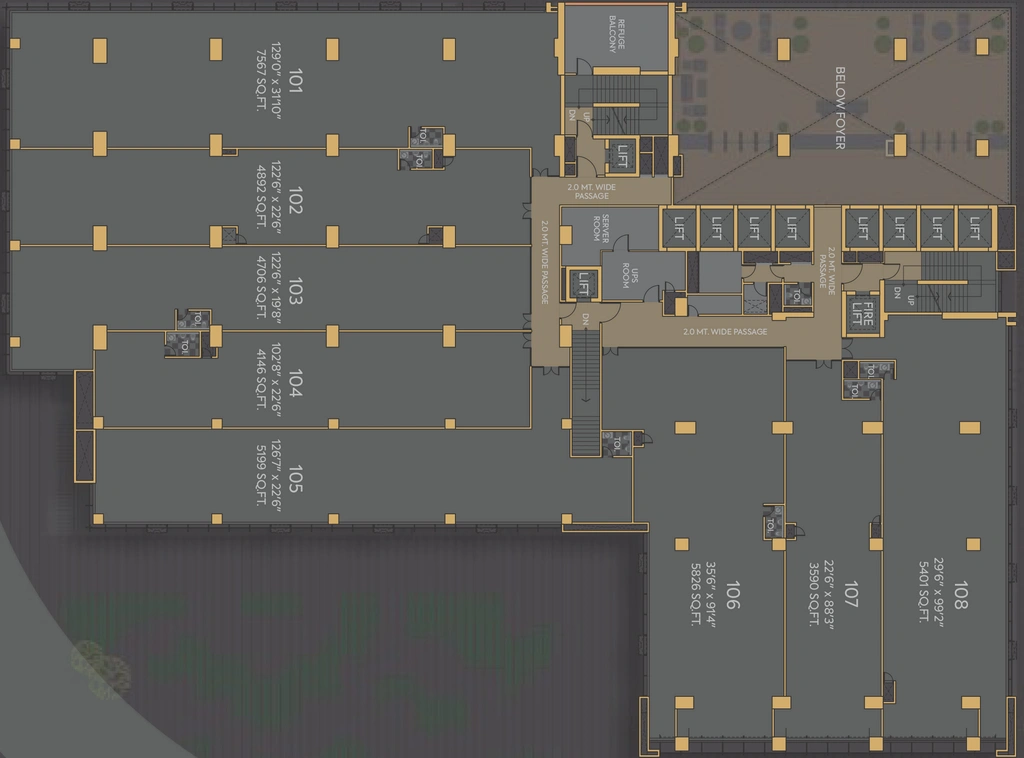 Floor Plan of Shilp Centrica in Gift City, Gandhinagar - Image 309620