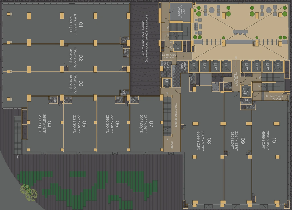 Floor Plan of Shilp Centrica in Gift City, Gandhinagar - Image 309623