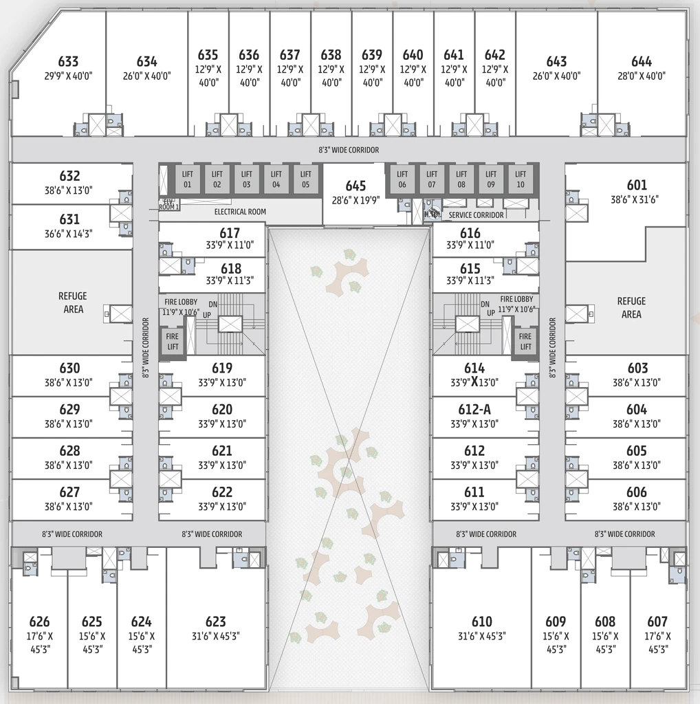 Floor Plan of Dobariya The Identity in Gift City, Gandhinagar - Image 378190
