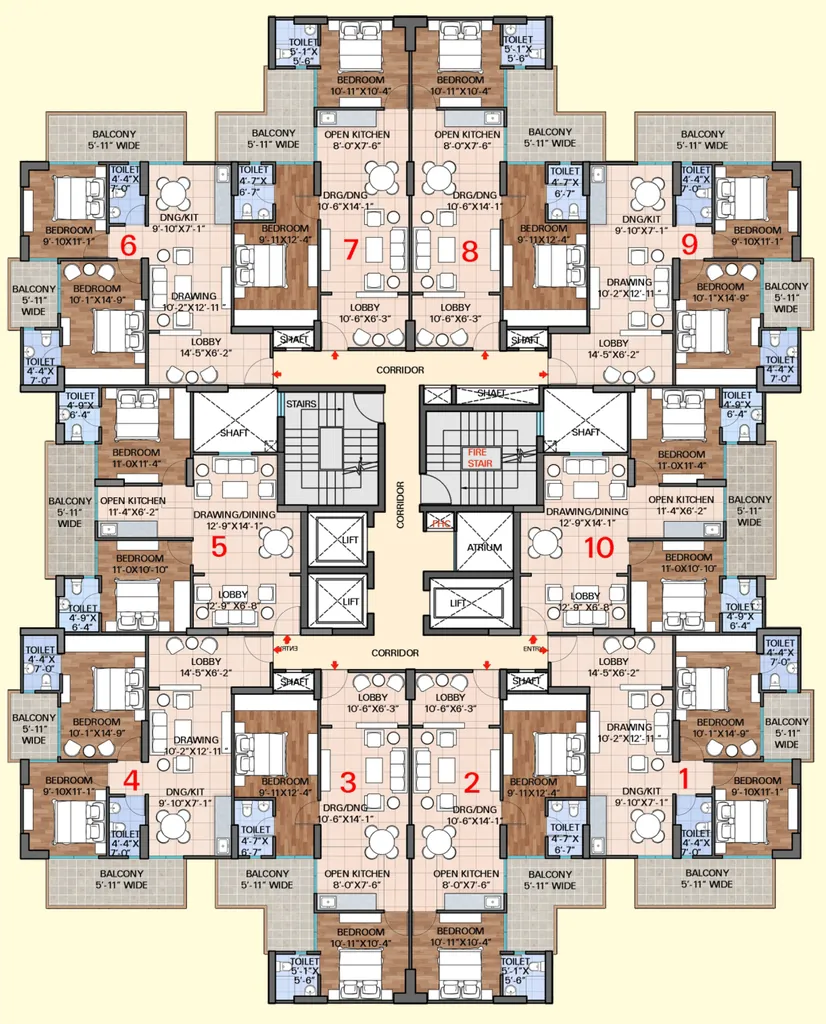 Floor Plan of Sriflex City in Sohna Road, Gurgaon - Image 369345