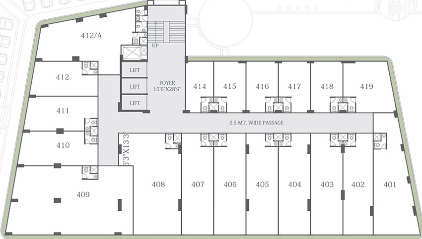 Floor Plan of Shreeji Signature in Sargasan, Gandhinagar - Image 341681