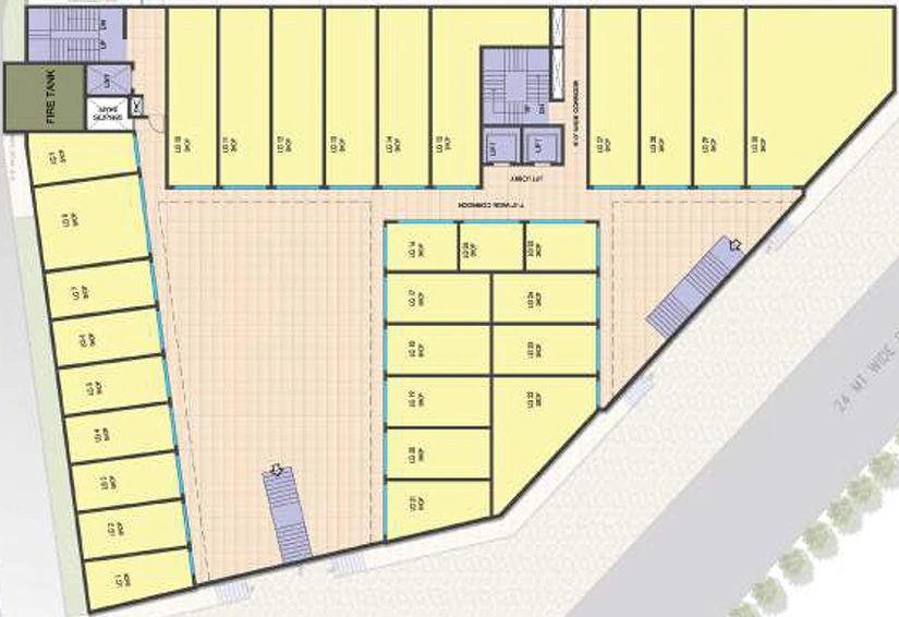 Floor Plan of HT Kamakhya Cross Walk in Sector Pi 2, Greater Noida - Image 309077