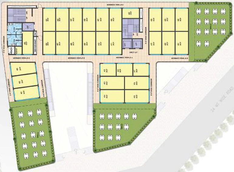 Floor Plan of HT Kamakhya Cross Walk in Sector Pi 2, Greater Noida - Image 309076