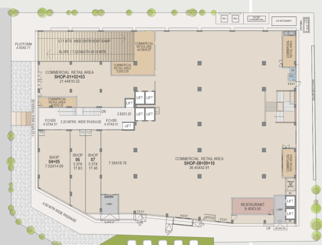 Floor Plan of Shivam Pramukh Square in Sargasan, Gandhinagar - Image 355217