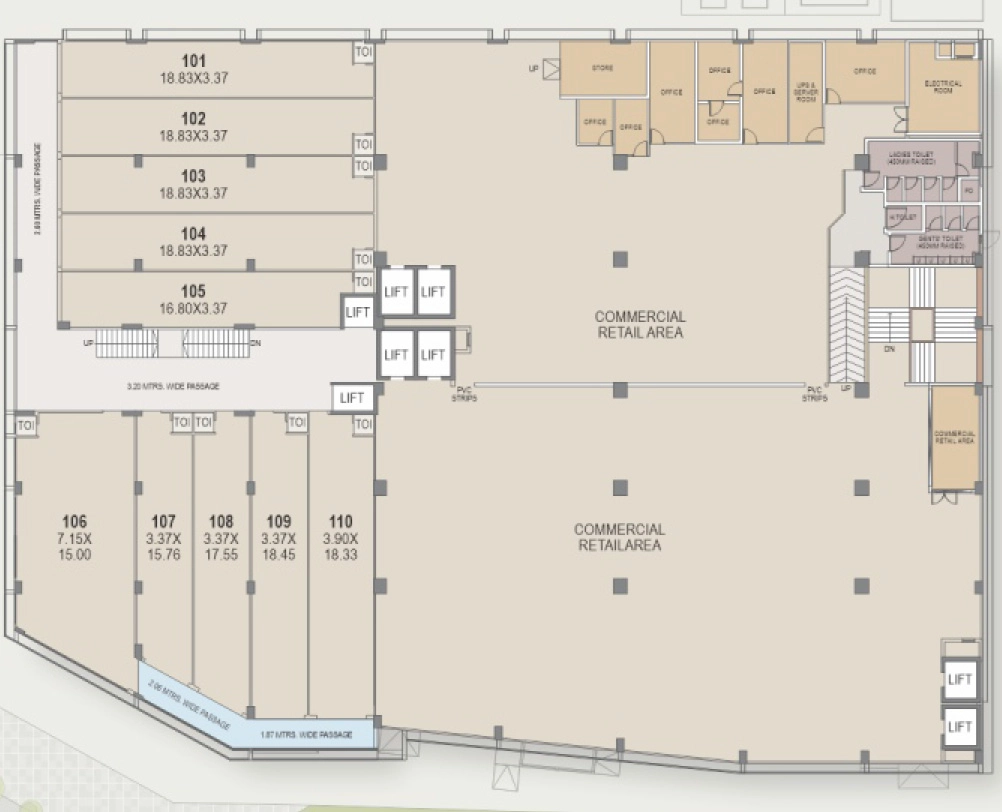 Floor Plan of Shivam Pramukh Square in Sargasan, Gandhinagar - Image 355215