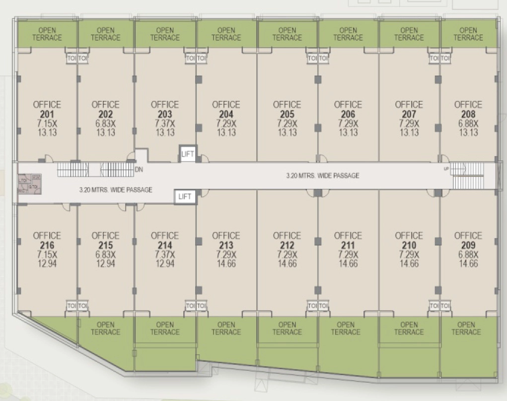 Floor Plan of Shivam Pramukh Square in Sargasan, Gandhinagar - Image 355218
