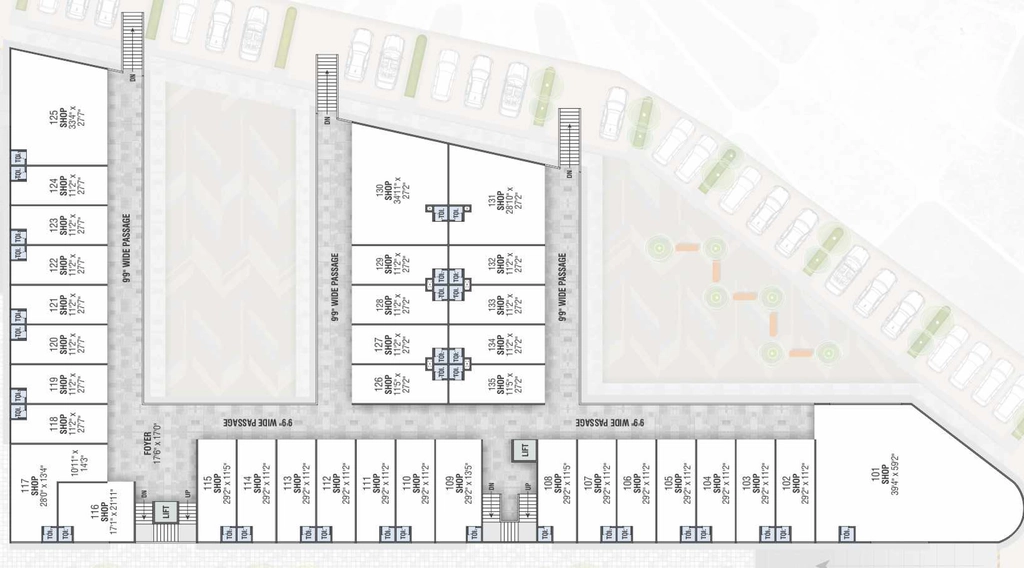 Floor Plan of Pramukh Tangent in Sargasan, Gandhinagar - Image 355303