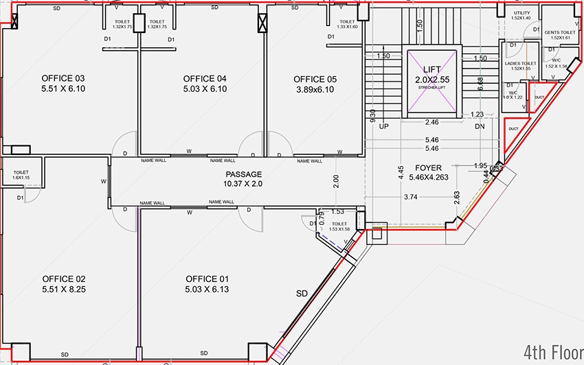 Floor Plan of Green Aura in Sargasan, Gandhinagar - Image 328601