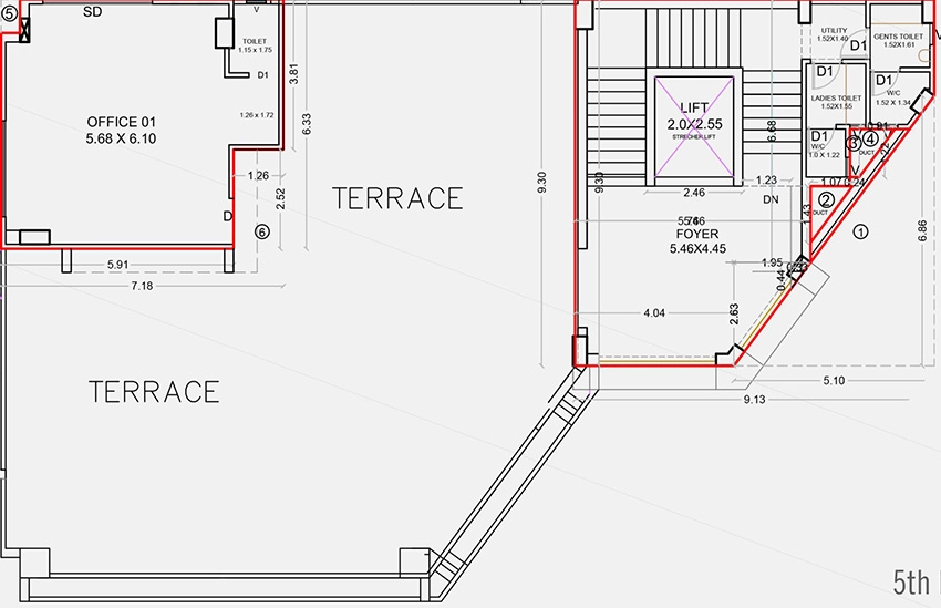 Floor Plan of Green Aura in Sargasan, Gandhinagar - Image 328600