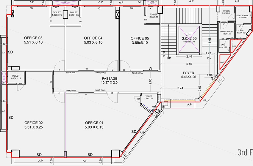 Floor Plan of Green Aura in Sargasan, Gandhinagar - Image 328602