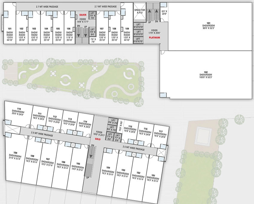 Floor Plan of Gopinath The Address in Randesan, Gandhinagar - Image 328543