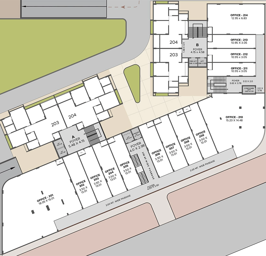 Floor Plan of Commercial Salient Balmukund Pride in Dahegam, Gandhinagar - Image 341497