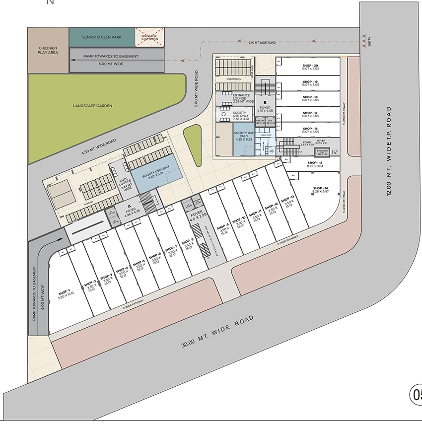 Master Plan of Commercial Salient Balmukund Pride in Dahegam, Gandhinagar - Image 341496