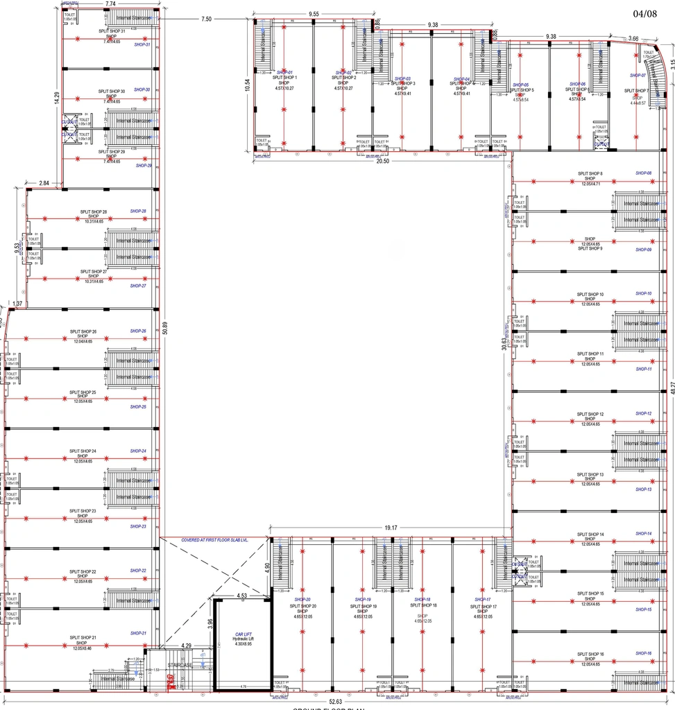 Floor Plan of Shiv Rudraksh Business Hub in Kalol, Gandhinagar - Image 355251