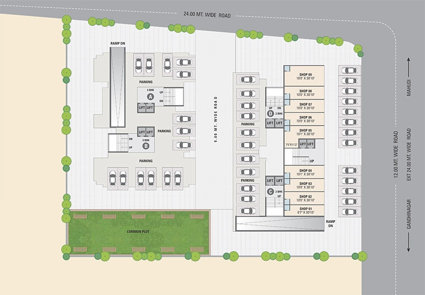 Master Plan of Saral Signature Avenue in Pethapur, Gandhinagar - Image 341506