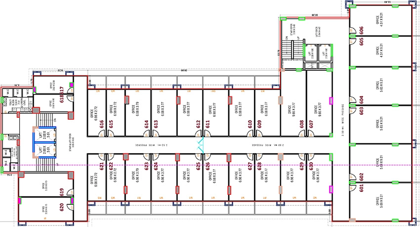 Floor Plan of Shikshapatri Business Hub in Sargasan, Gandhinagar - Image 341568