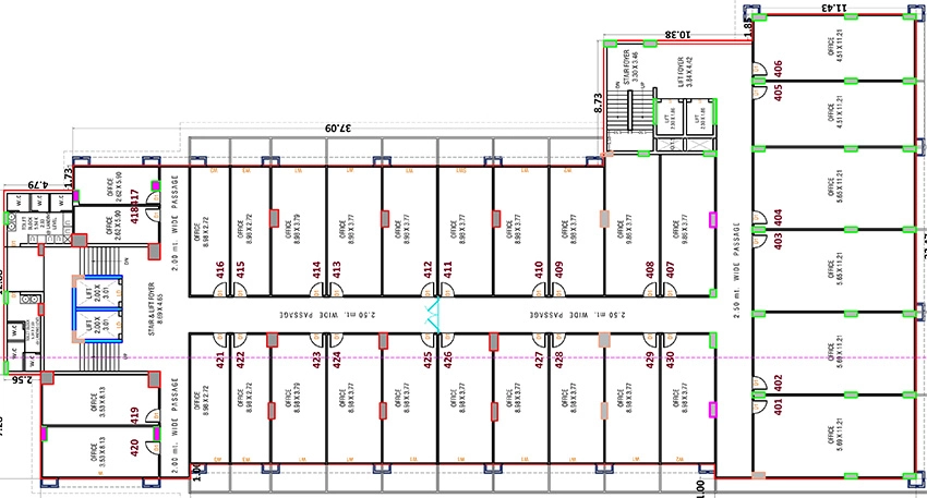 Floor Plan of Shikshapatri Business Hub in Sargasan, Gandhinagar - Image 341567
