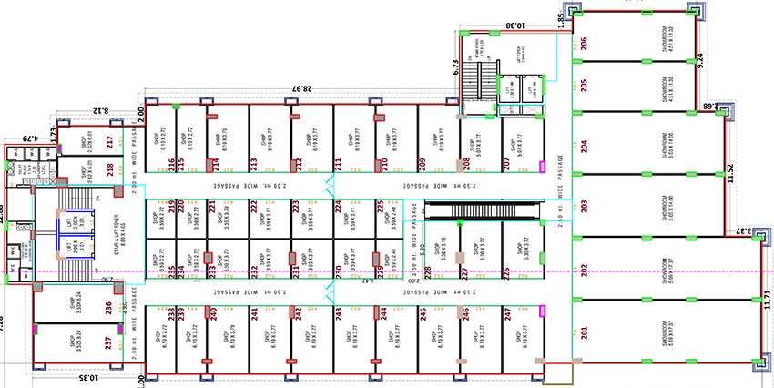 Floor Plan of Shikshapatri Business Hub in Sargasan, Gandhinagar - Image 341569