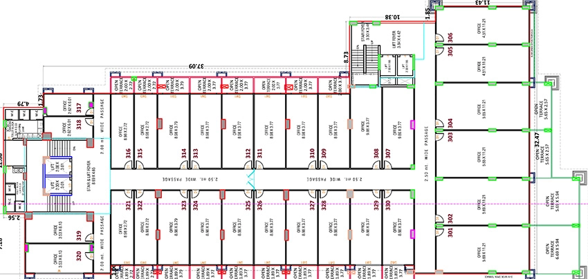 Floor Plan of Shikshapatri Business Hub in Sargasan, Gandhinagar - Image 341566