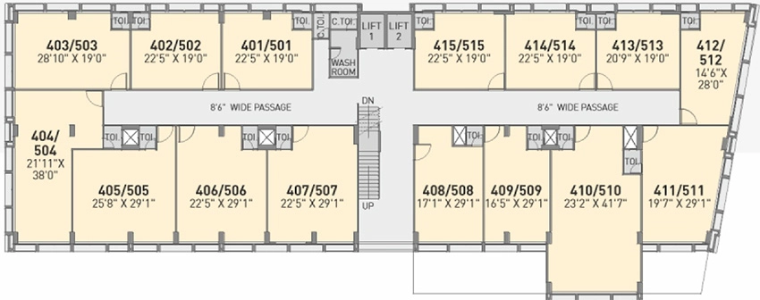 Floor Plan of Shreeji Pramukh Avenue in Sargasan, Gandhinagar - Image 341673