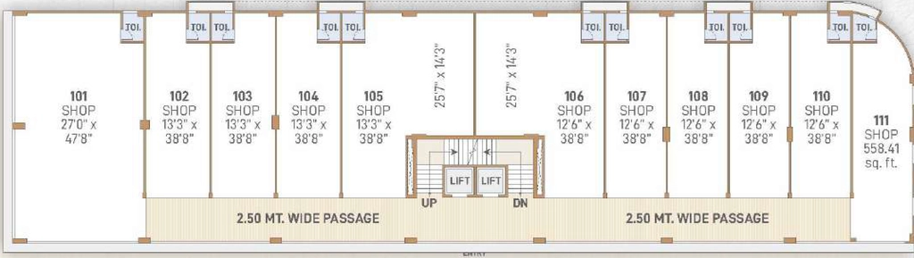 Floor Plan of Keshvam Square in Kudasan, Gandhinagar - Image 352911
