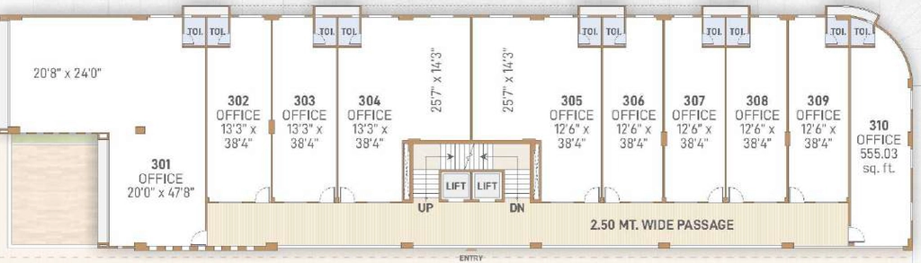 Floor Plan of Keshvam Square in Kudasan, Gandhinagar - Image 352912