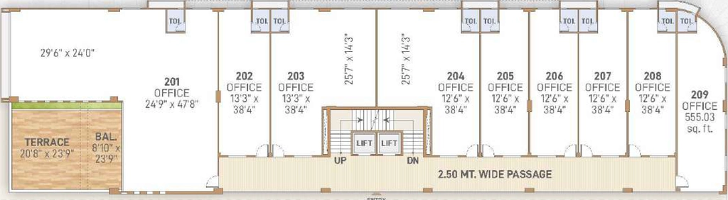 Floor Plan of Keshvam Square in Kudasan, Gandhinagar - Image 352910