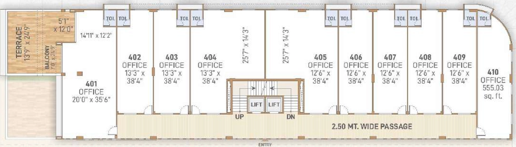 Floor Plan of Keshvam Square in Kudasan, Gandhinagar - Image 352913