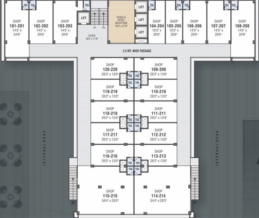 Floor Plan of Shreeji Elixir in Raysan, Gandhinagar - Image 341649