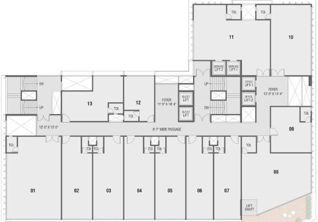 Floor Plan of Kaavyaratna Nakshatra in Sargasan, Gandhinagar - Image 328646