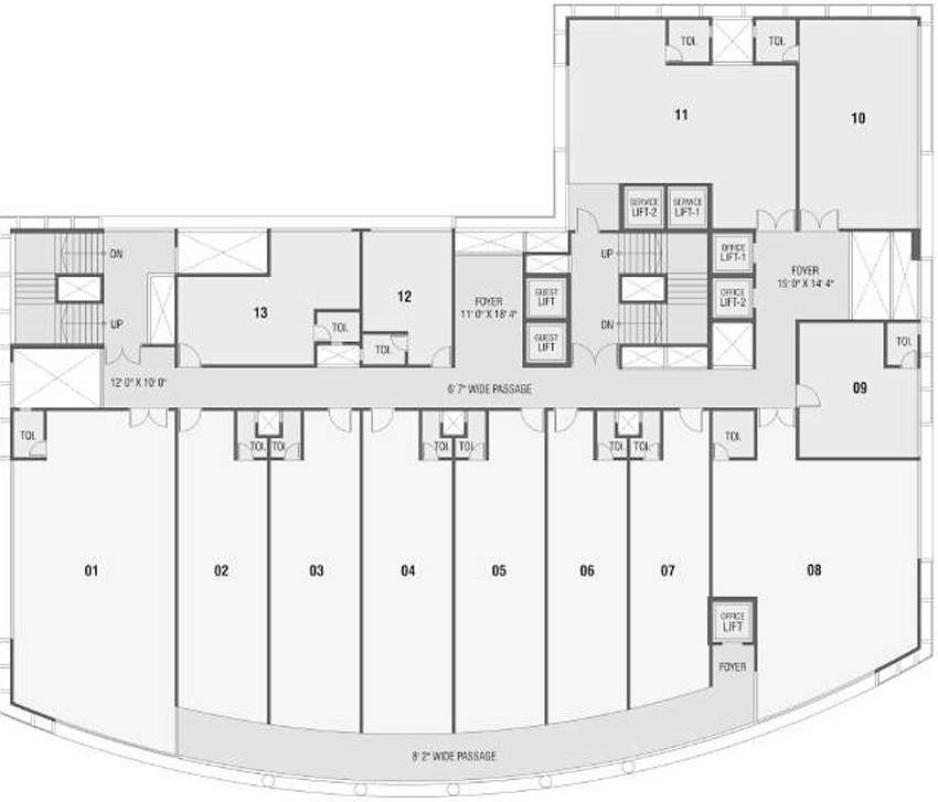 Floor Plan of Kaavyaratna Nakshatra in Sargasan, Gandhinagar - Image 328644