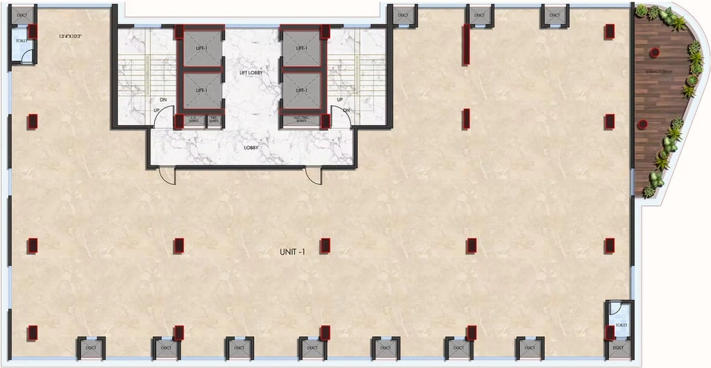 Floor Plan of 81 RSG in Ganesh Peth, Nagpur - Image 279980