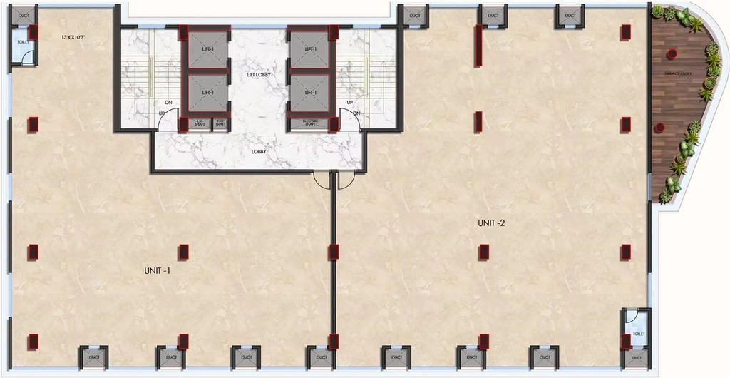 Floor Plan of 81 RSG in Ganesh Peth, Nagpur - Image 279978