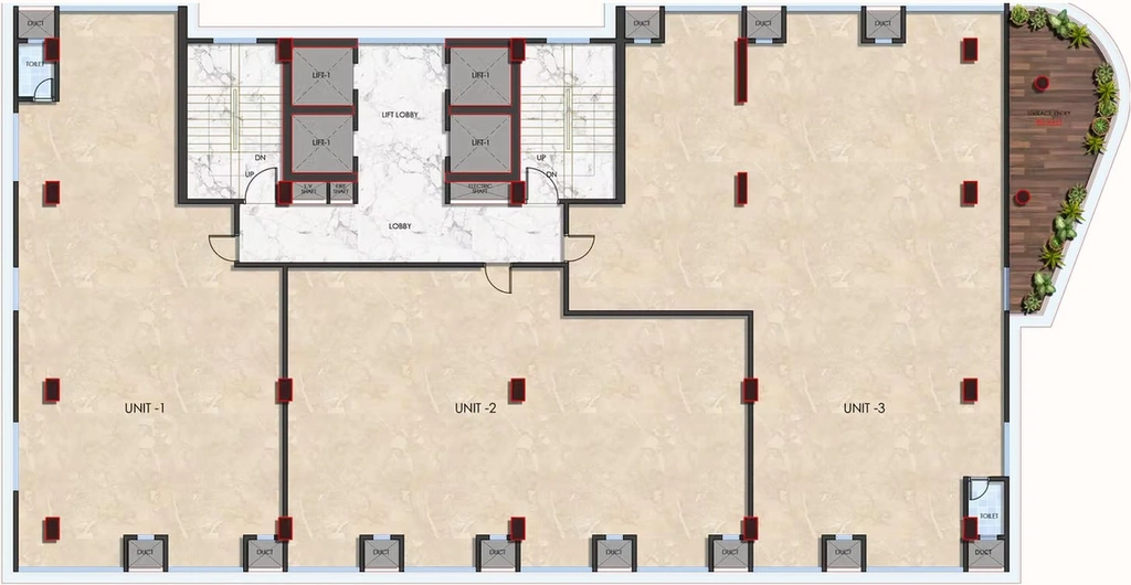 Floor Plan of 81 RSG in Ganesh Peth, Nagpur - Image 279977