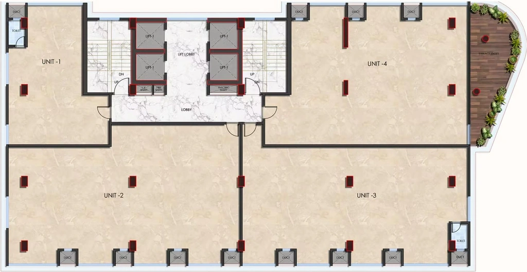 Floor Plan of 81 RSG in Ganesh Peth, Nagpur - Image 279979