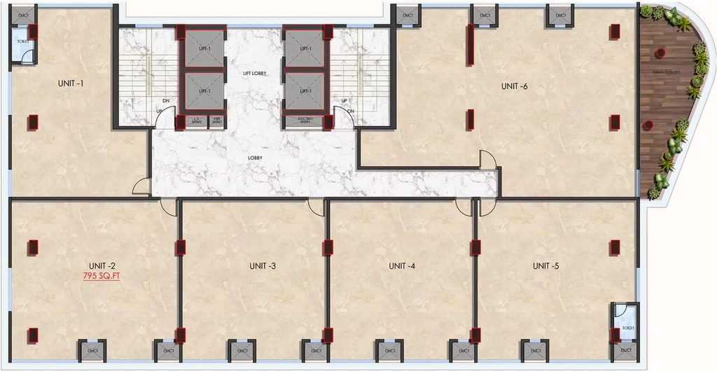 Floor Plan of 81 RSG in Ganesh Peth, Nagpur - Image 279981