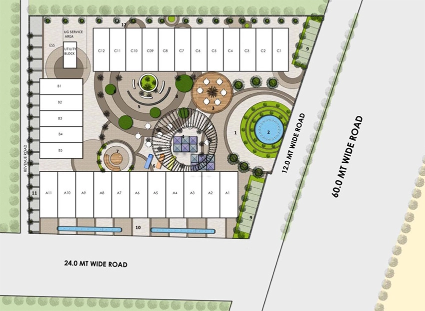 Master Plan of Pyramid Grand Vista in Sector 74, Gurgaon - Image 368525