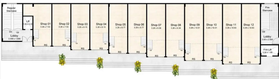 Floor Plan of Kukreja Business Park in Mihan, Nagpur - Image 280033