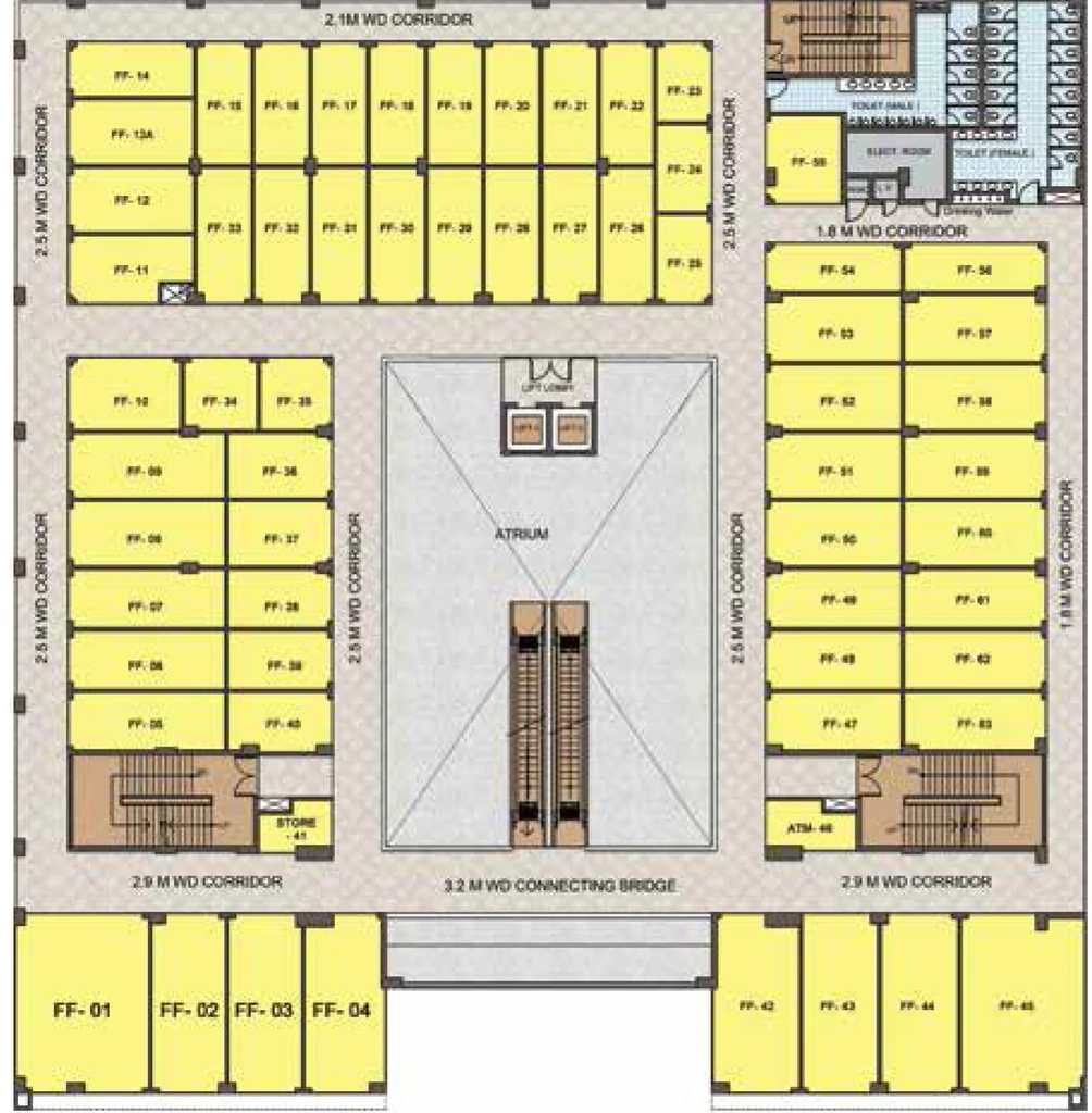 Floor Plan of Bountiful Sawasdee 18 in Rohini, New Delhi - Image 352656