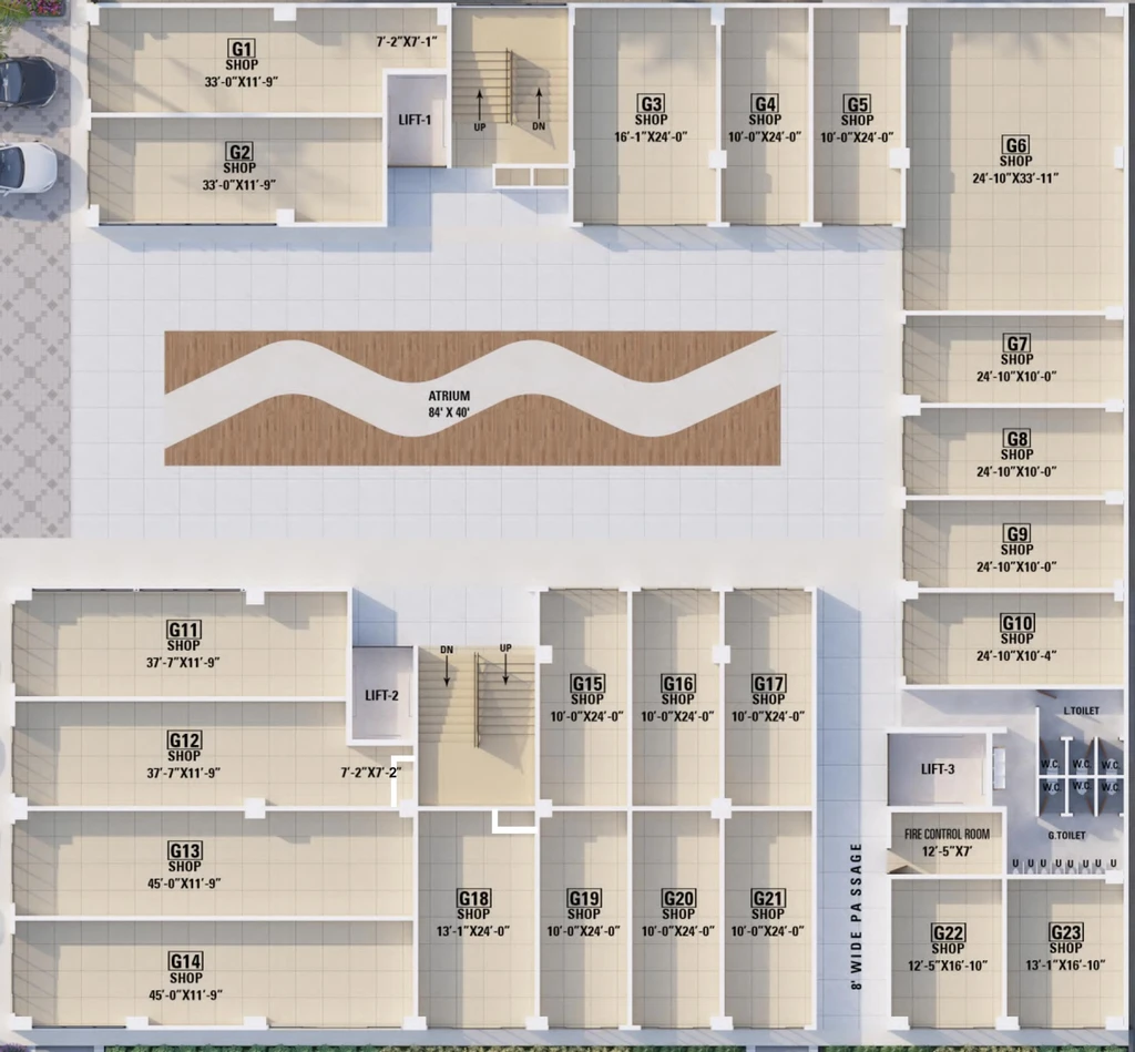 Floor Plan of Silicon Business Centre in Indira Nagar, Nashik - Image 280673