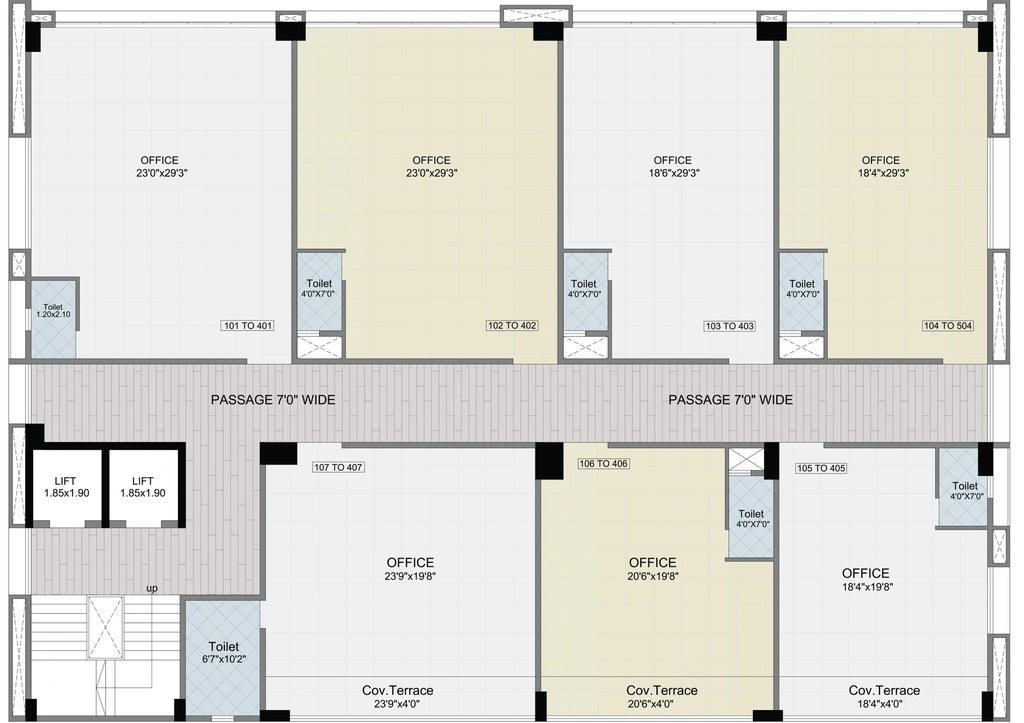 Floor Plan of Parksyde House in College Road, Nashik - Image 280743