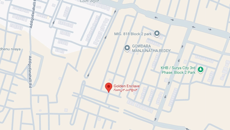 Location of Global Golden Enclave in Attibele, Bangalore - Image 332628