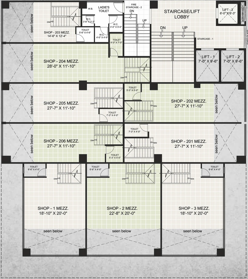Floor Plan of S K Empire in Tidke Colony, Nashik - Image 280816