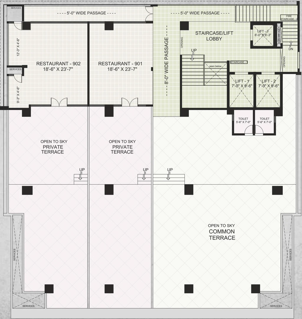 Floor Plan of S K Empire in Tidke Colony, Nashik - Image 280818