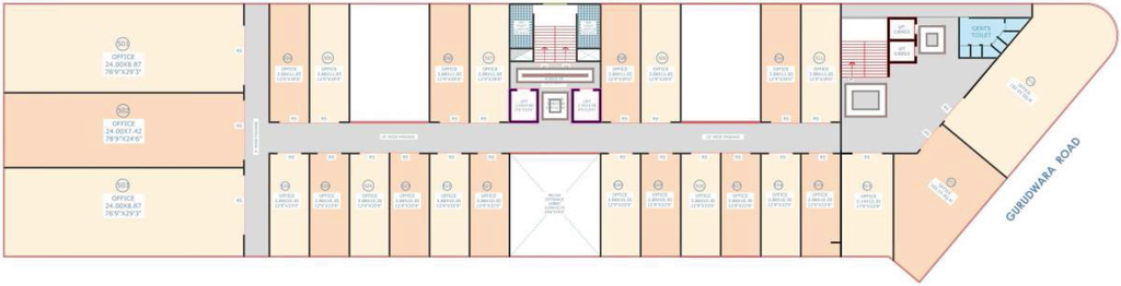 Floor Plan of Shree Kalika Plaza in Mumbai Naka, Nashik - Image 280635